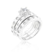 Cubic Zirconia Bezel Ring, Engagement Ring Set Rings JGI   