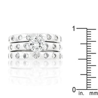 Thumbnail for Cubic Zirconia Bezel Ring, Engagement Ring Set Rings JGI   