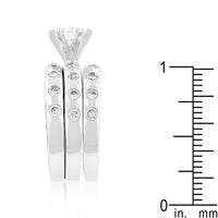 Thumbnail for Cubic Zirconia Bezel Ring, Engagement Ring Set Rings JGI   