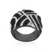 Black And White Cocktail Ring Rings JGI   