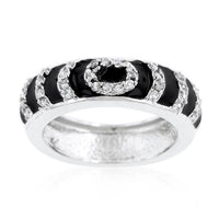 Thumbnail for Black Ripple Ring Rings JGI   
