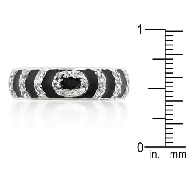 Black Ripple Ring Rings JGI   