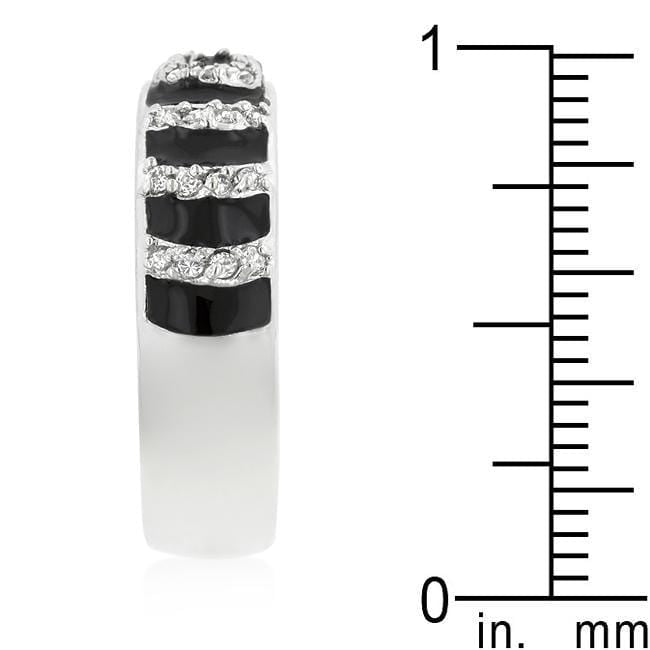 Black Ripple Ring Rings JGI   