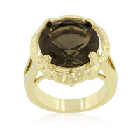 Thumbnail for Brown Cubic Zirconia Organic Ring Rings JGI   