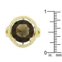 Thumbnail for Brown Cubic Zirconia Organic Ring Rings JGI   