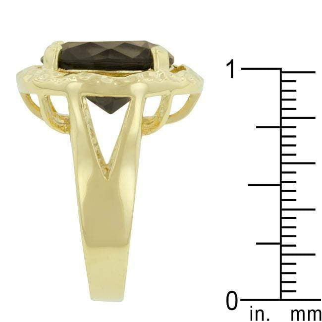 Brown Cubic Zirconia Organic Ring Rings JGI   