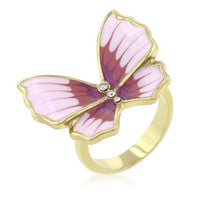 Thumbnail for Butterfly 3-Stone Ring Rings JGI   