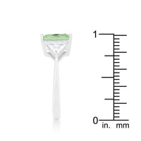 Thumbnail for Green Cubic Zirconia Engagement Ring, Classic Apple Green CZ Engagement Ring Rings JGI   