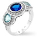 Classic Blue Cubic Zirconia Ring Rings JGI   