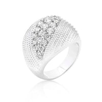 Thumbnail for Classic Cubic Zirconia Dome Ring Rings JGI   