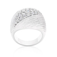 Thumbnail for Classic Cubic Zirconia Dome Ring Rings JGI   
