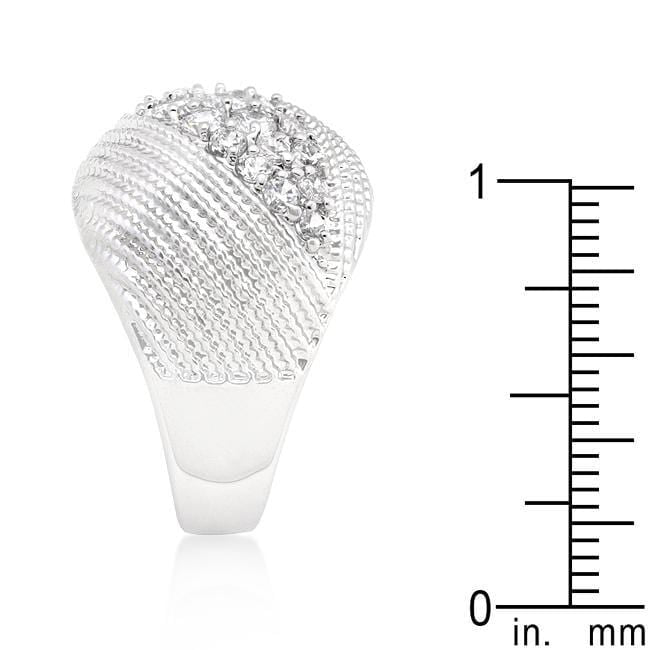 Classic Cubic Zirconia Dome Ring Rings JGI   