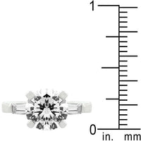 Thumbnail for 3 Carat Cubic Zirconia Ring, Classic Triple White CZ Engagement Ring Rings JGI   