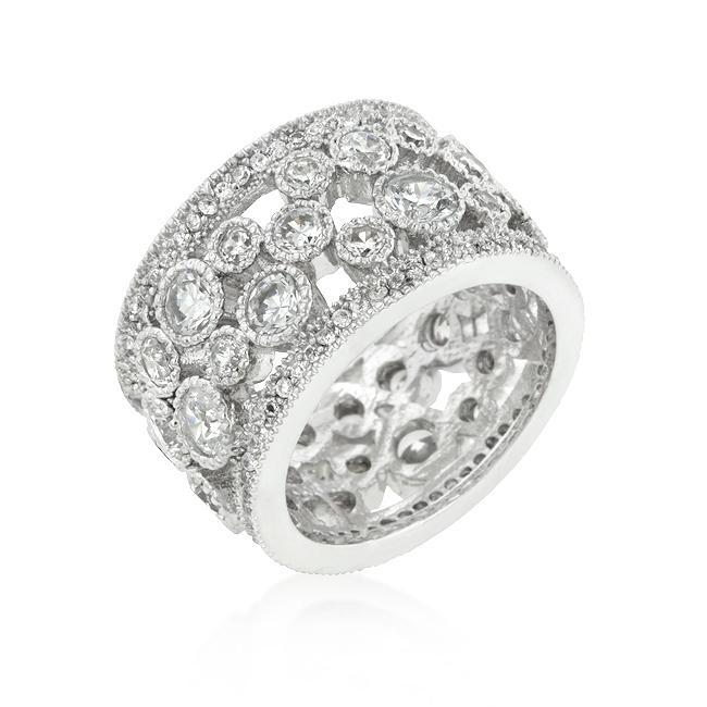Clear Filigree Eternity Band Rings JGI   