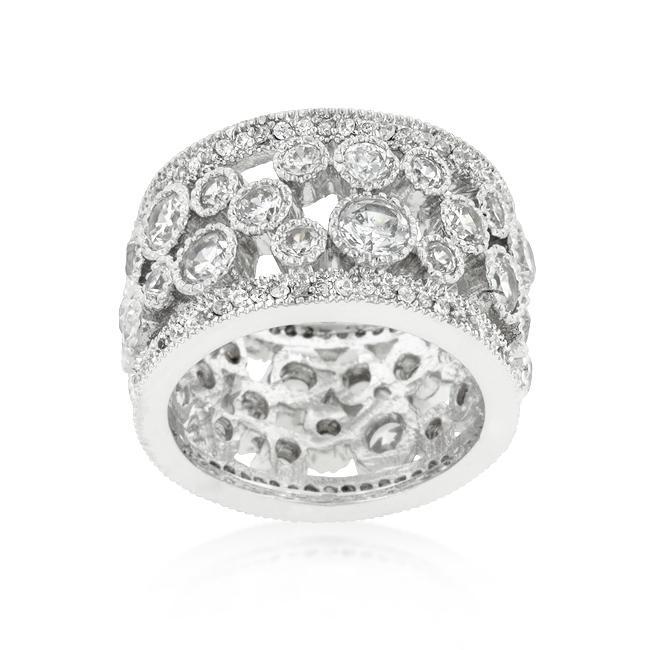 Clear Filigree Eternity Band Rings JGI   