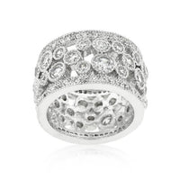 Thumbnail for Clear Filigree Eternity Band Rings JGI   