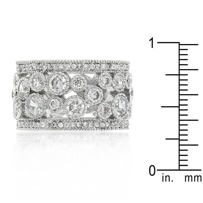 Clear Filigree Eternity Band Rings JGI   