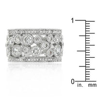 Thumbnail for Clear Filigree Eternity Band Rings JGI   