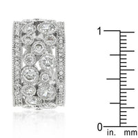Thumbnail for Clear Filigree Eternity Band Rings JGI   