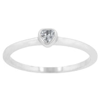 Thumbnail for Clear Heart Solitaire Ring Rings JGI   