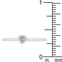 Thumbnail for Clear Heart Solitaire Ring Rings JGI   