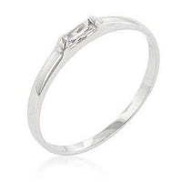 Thumbnail for Clear Petite Solitaire Ring Rings JGI   