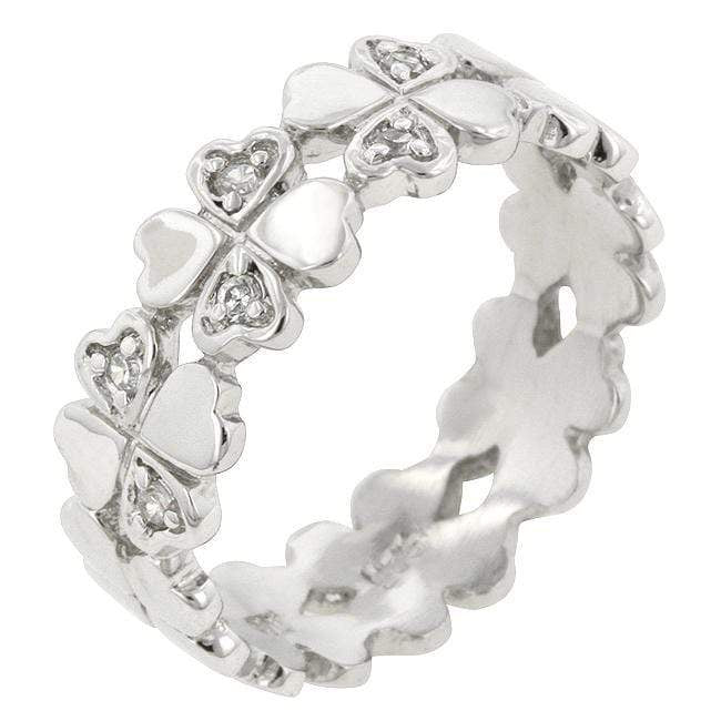Clover Hearts Ring Band Rings JGI   
