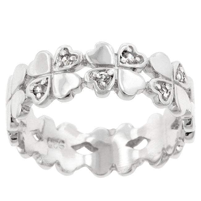 Clover Hearts Ring Band Rings JGI   