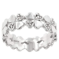 Thumbnail for Clover Hearts Ring Band Rings JGI   