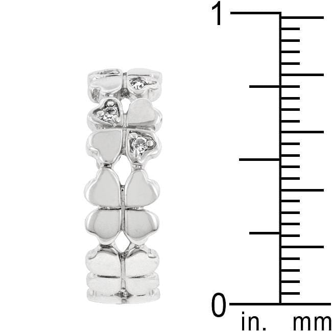Clover Hearts Ring Band Rings JGI   