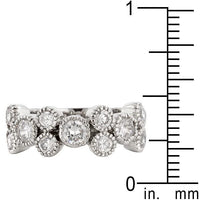 Thumbnail for Coral Bezel Cubic Zirconia Ring Rings JGI   