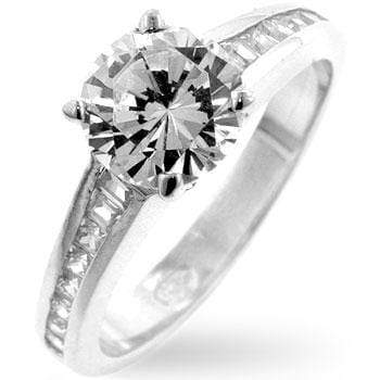 Cubic Zircon Engagement Ring Rings JGI   