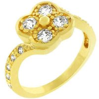 Thumbnail for Cubic Zirconia Clover Ring Rings JGI   