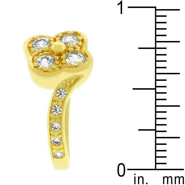 Cubic Zirconia Clover Ring Rings JGI   