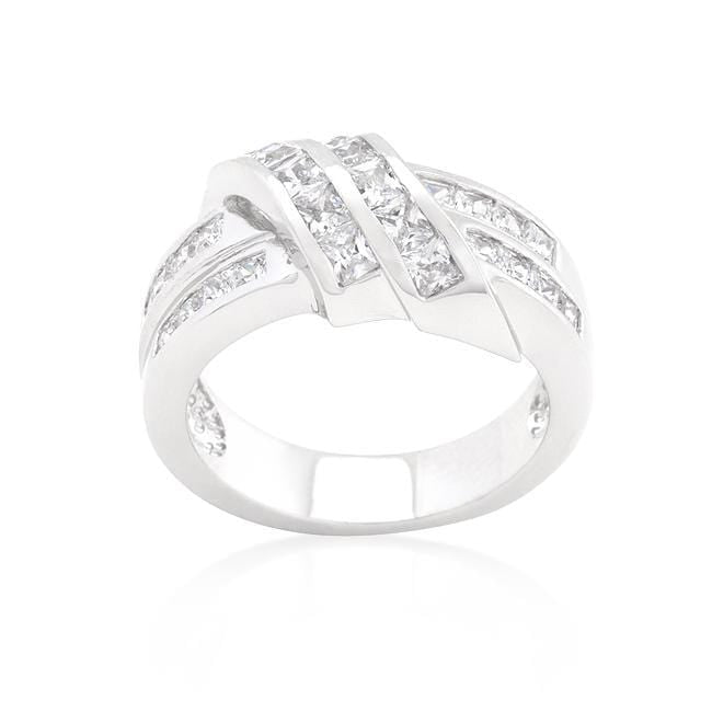 Cubic Zirconia Double Knot Ring Rings JGI   
