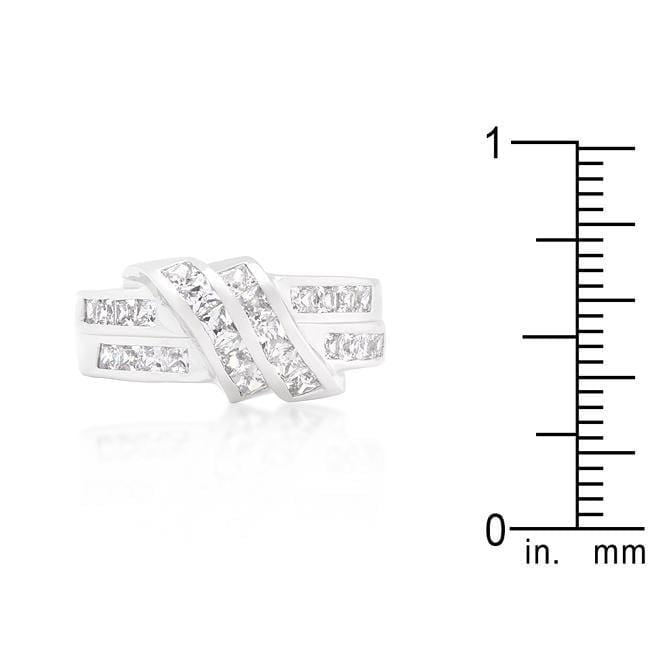 Cubic Zirconia Double Knot Ring Rings JGI   