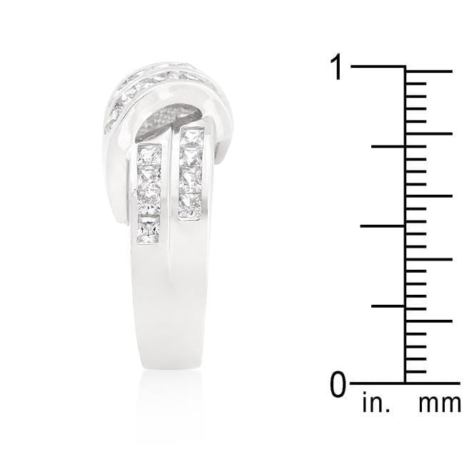 Cubic Zirconia Double Knot Ring Rings JGI   