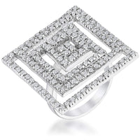 Thumbnail for Cubic Zirconia Maze Cocktail Ring Rings JGI   