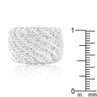 Thumbnail for Cubic Zirconia Pave Diagonal Ring Rings JGI   