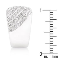Thumbnail for Cubic Zirconia Pave Diagonal Ring Rings JGI   