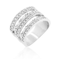 Thumbnail for Cubic Zirconia Tiered Ring Rings JGI   