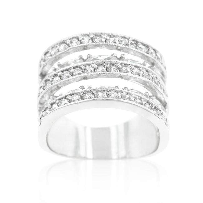 Cubic Zirconia Tiered Ring Rings JGI   
