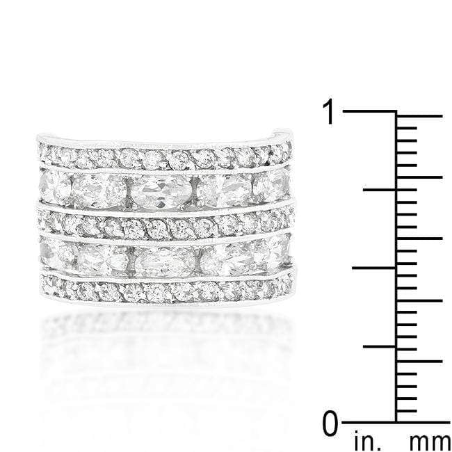 Cubic Zirconia Tiered Ring Rings JGI   