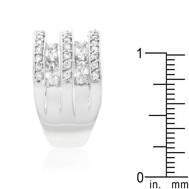 Cubic Zirconia Tiered Ring Rings JGI   