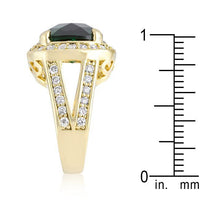 Thumbnail for Cushion Cut Emerald Green Cocktail Ring Rings JGI   