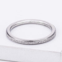 Thumbnail for Diamond Cut Stainless Steel Stackable Ring Rings JGI   