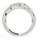 Diamond Studded Ring with Four Curves in 14k White Gold (5/8 cttw) Rings Angelucci Jewelry   