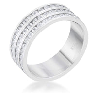 Thumbnail for Dreya 1.6ct CZ Rhodium Stainless Steel Eternity Ring Rings JGI   