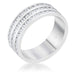 Dreya 1.6ct CZ Rhodium Stainless Steel Eternity Ring Rings JGI   