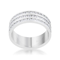 Thumbnail for Dreya 1.6ct CZ Rhodium Stainless Steel Eternity Ring Rings JGI   